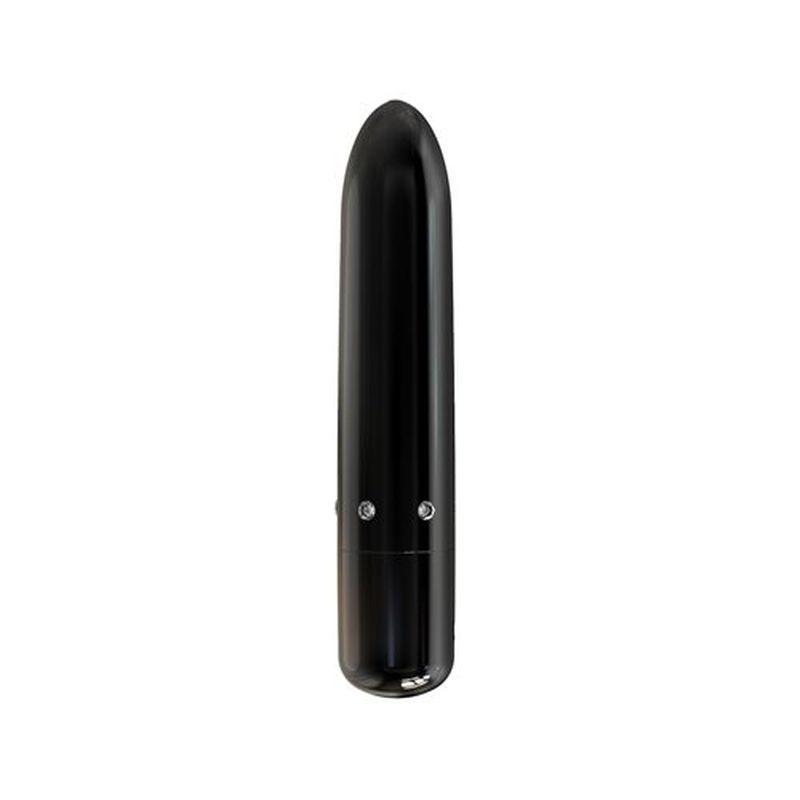 Pretty Point 4in Power Bullet Black Vibrator with 10 Functions