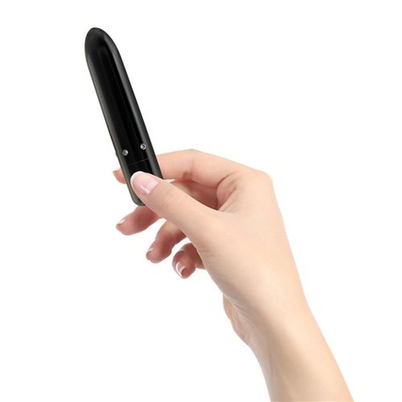 Pretty Point 4in Power Bullet Black Vibrator with 10 Functions