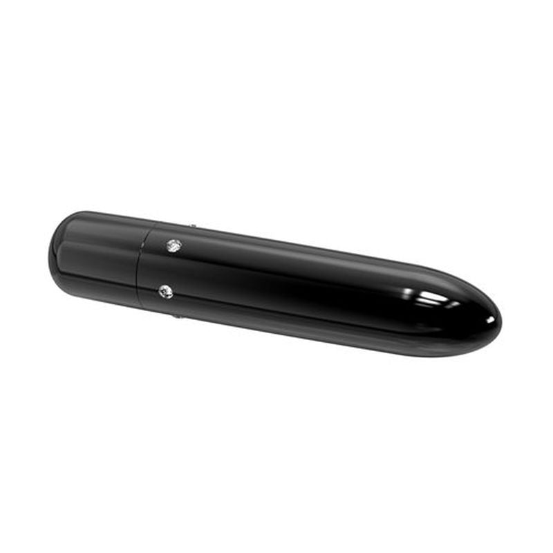 Pretty Point 4in Power Bullet Black Vibrator with 10 Functions