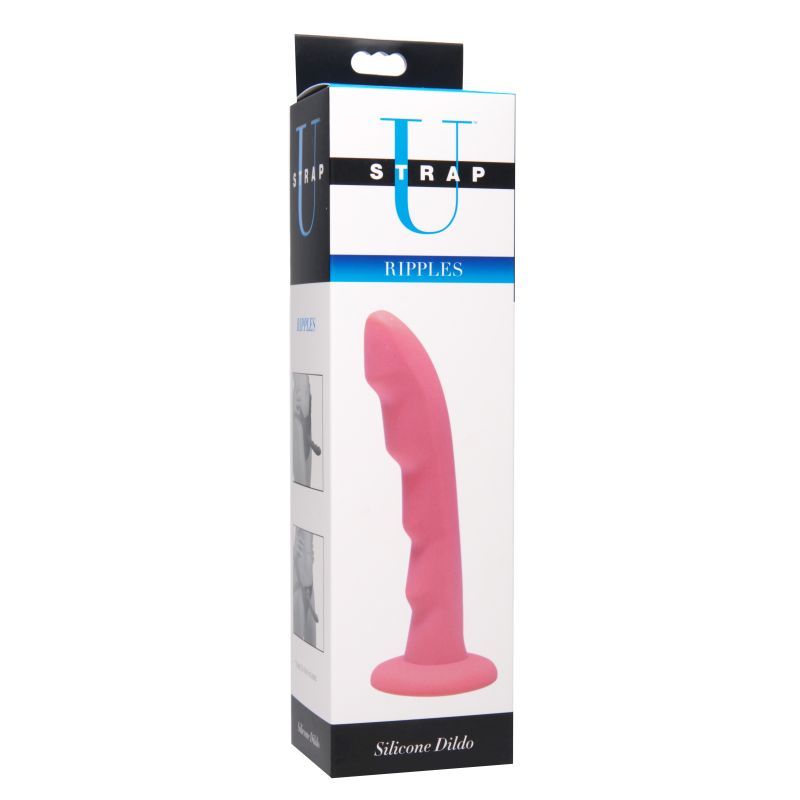 Ripples Silicone Dildo for Harness Play and Solo Adventures