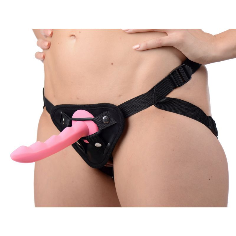 Ripples Silicone Dildo for Harness Play and Solo Adventures