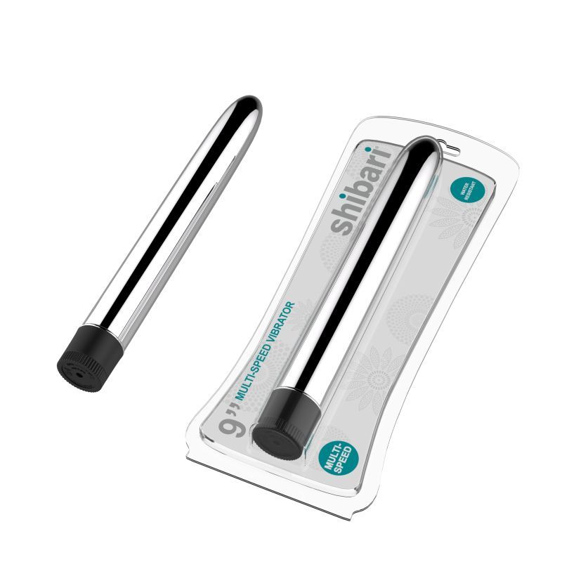 Shibari Multi Speed Vibrator 9 Inch Silver