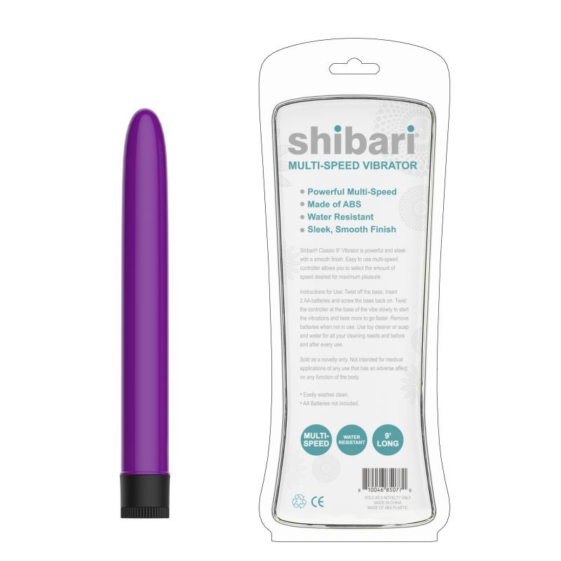 Shibari Multi Speed Vibrator 9 Inch Purple