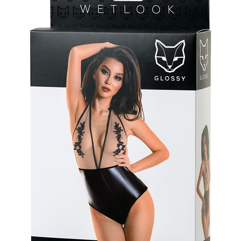 Glossy Wetlook Bodysuit Kiara in Small Medium Large