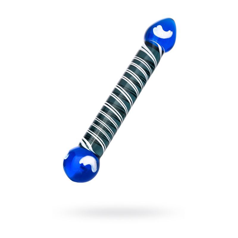 Sexus Glass Dildo Duo Blue 20cm Body Safe