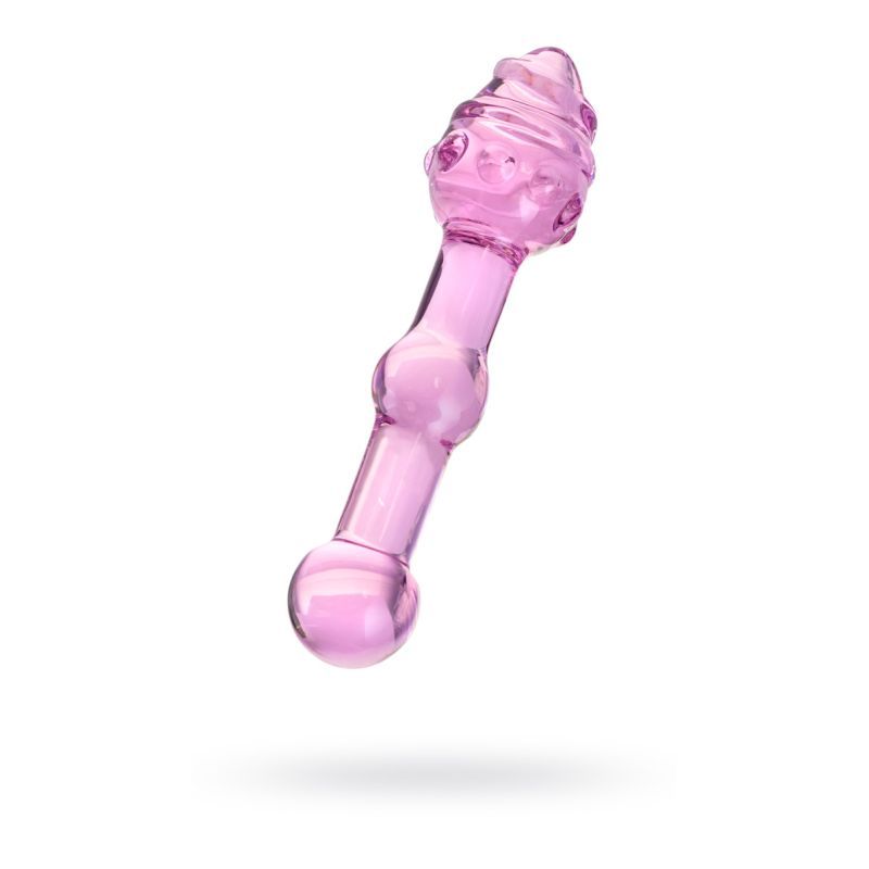Sexus Glass Dildo Pink 17cm Elegant Design Body Safe