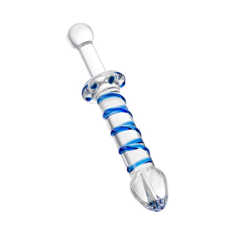 Sexus Glass Dildo Probe with Handle 23cm