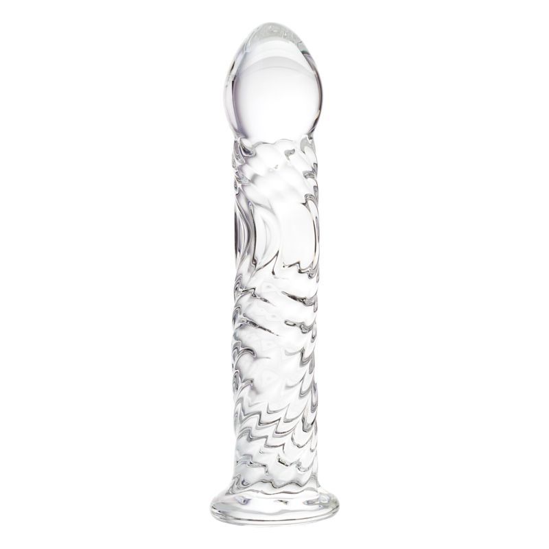 Sexus Glass Dildo Clear 16 Centimeters Body Safe