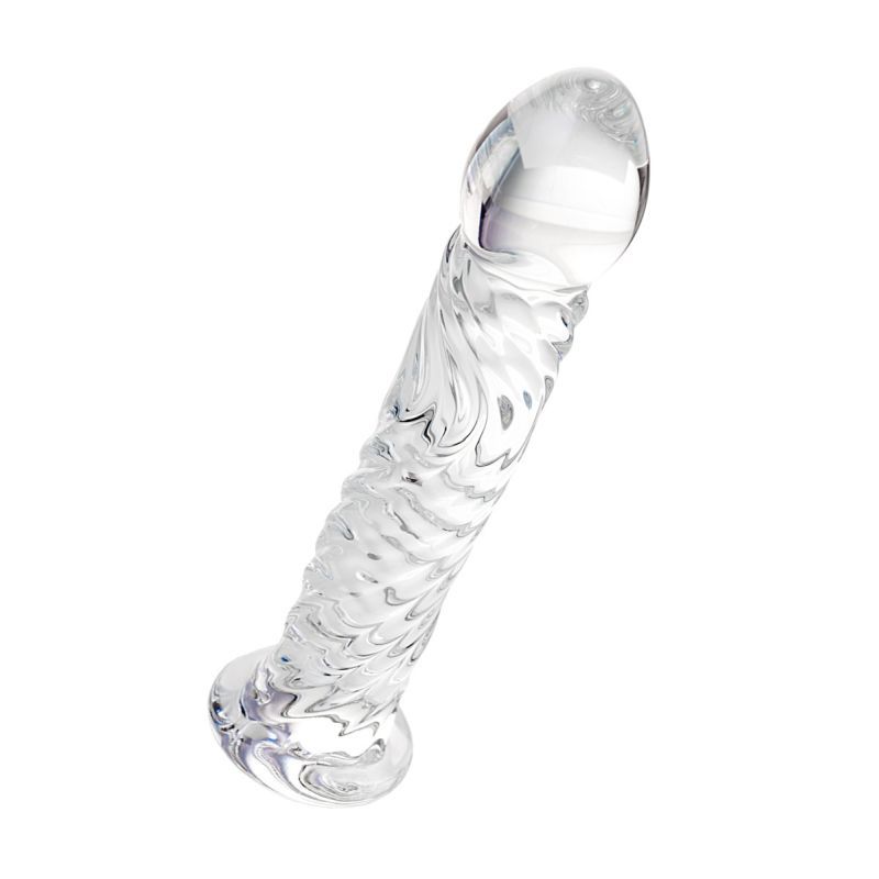 Sexus Glass Dildo Clear 16 Centimeters Body Safe