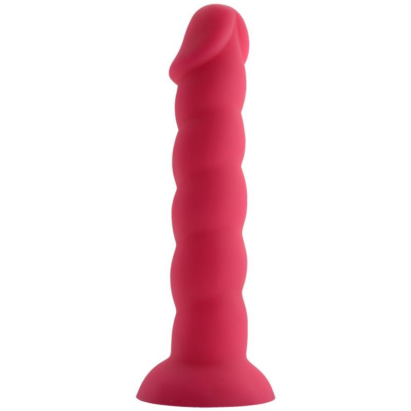 Spiral Pink Dildo for Enhanced Stimulation 19cm insertable