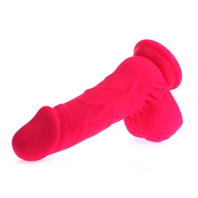 Pedro Thick Realistic Cock with Balls Pink Silicone 6" Dildo