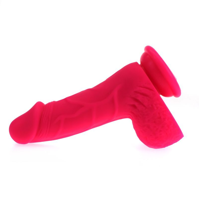 Pedro Thick Realistic Cock with Balls Pink Silicone 6" Dildo