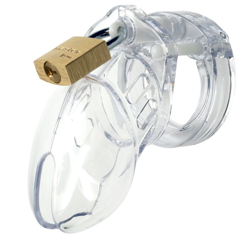 Cockcage CB-6000S Clear 3.25 Inch Medical-Grade Chastity Cage