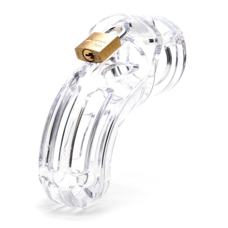 Cockcage The Curve Clear Chastity Device 9.5cm x 3.8cm