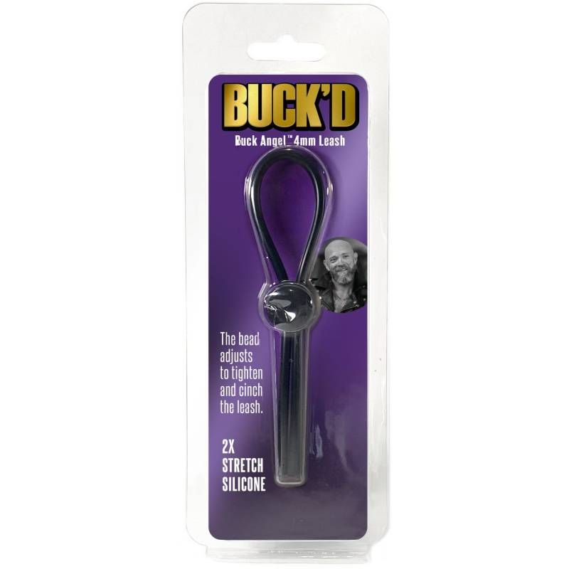 Buckd 4mm Adjustable Bead Cock Leash Black