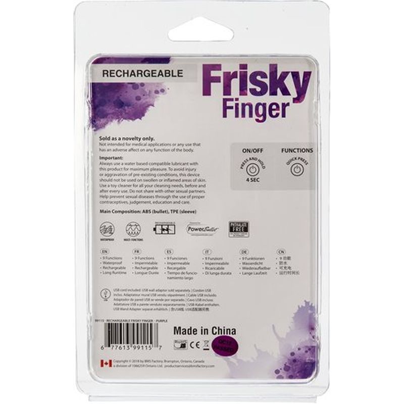 Frisky Finger Purple Vibrator for Pleasure