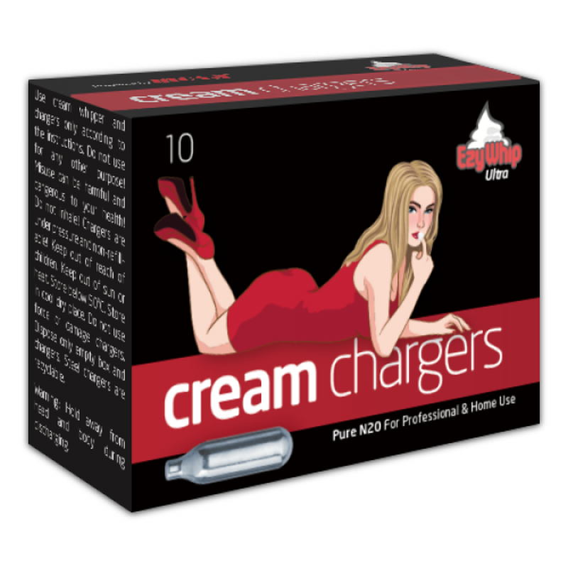 Ezywhip Ultra Cream Chargers – 10 Pc N2O Cartridge Set