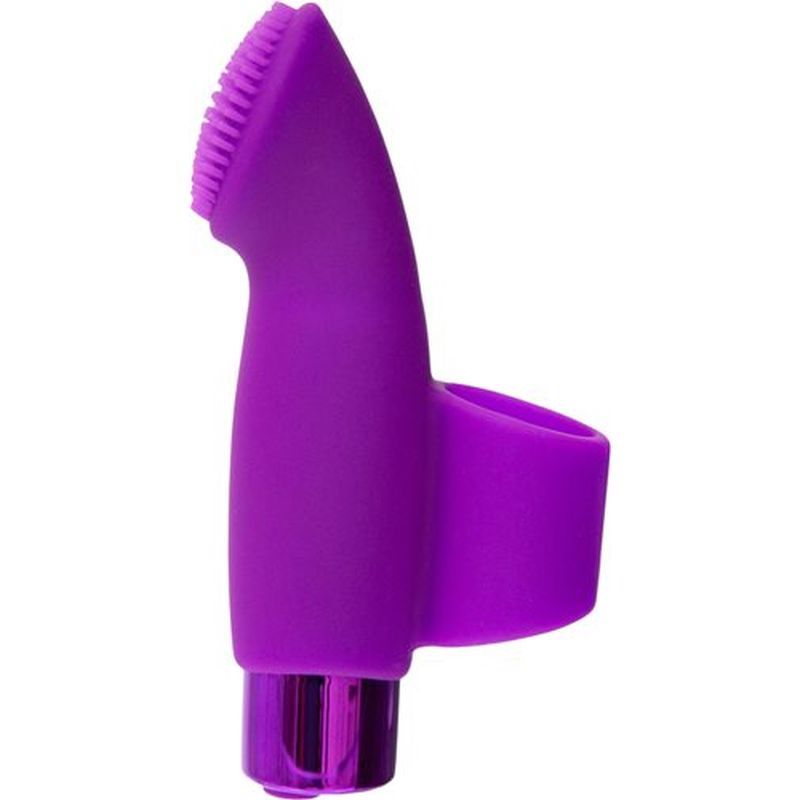 Naughty Nubbies Finger Vibe w Mini Powerbullet Purple Massager