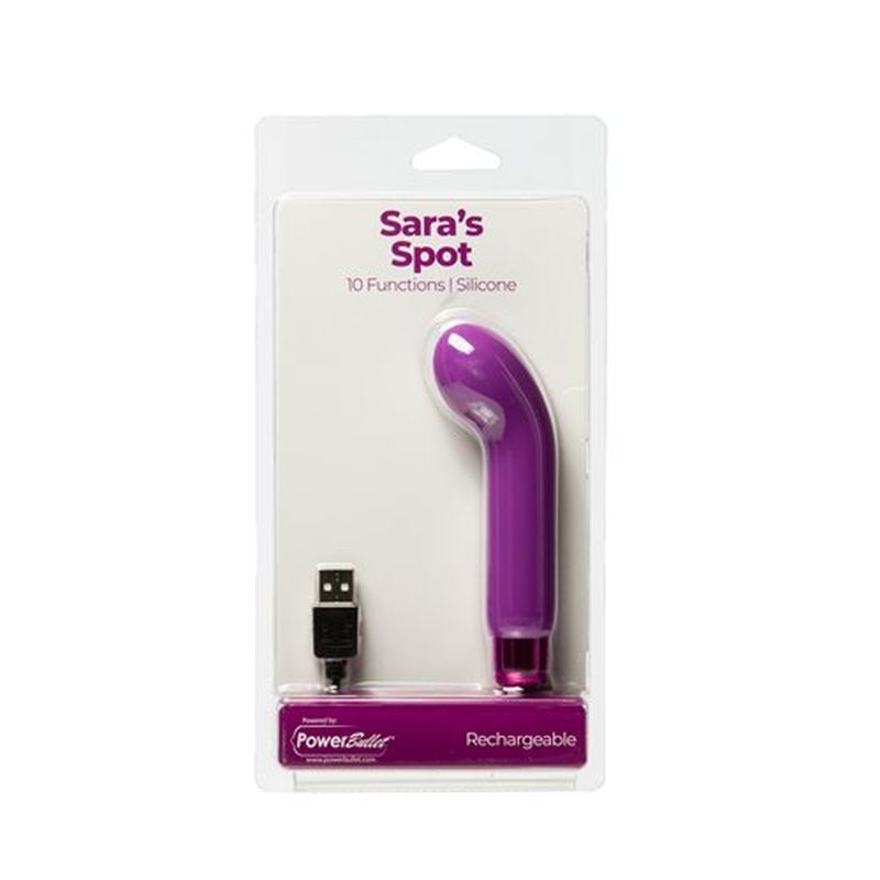 Power Bullet Sara’s Spot Vibrator Purple for G-Spot Pleasure