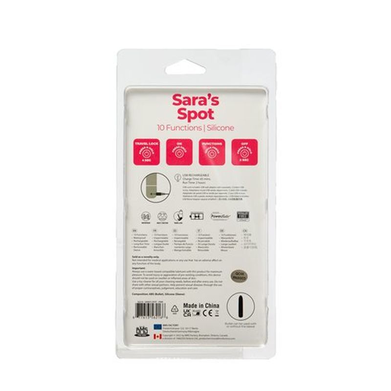 Power Bullet Sara’s Spot Vibrator Pink for G-Spot Pleasure