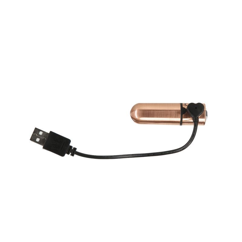 Power Bullet First Class 6cm Vibrator with Crystal Rose Gold Finish