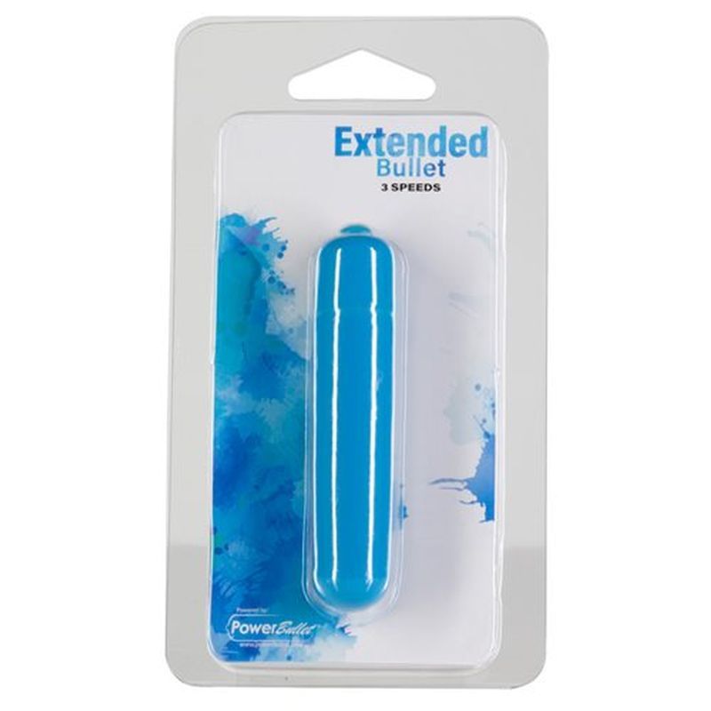 Power Bullet Extended 9cm 3 Speed Teal Vibrator