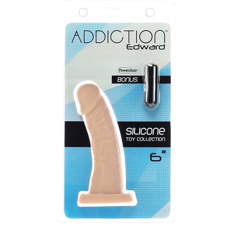 Edward 6 Inch Beige Dong Dildo for G-Spot Stimulation