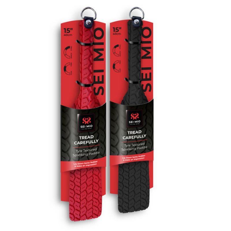 Tyre Paddle Large Red - Double-Sided Vegan Spanking Tool
