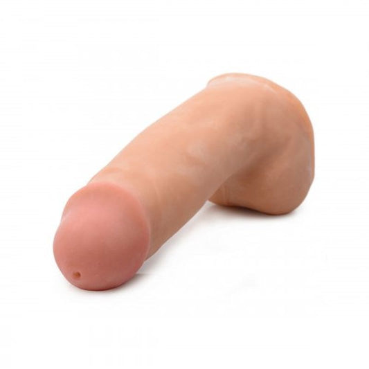 Loadz 7 Inch Dual Density Squirting Dildo with Balls Reservoir - Realistic Dildo