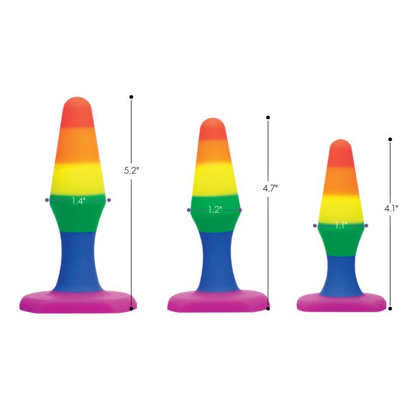 Rainbow Ready Anal Trainer Set for Beginners and Experienced Users