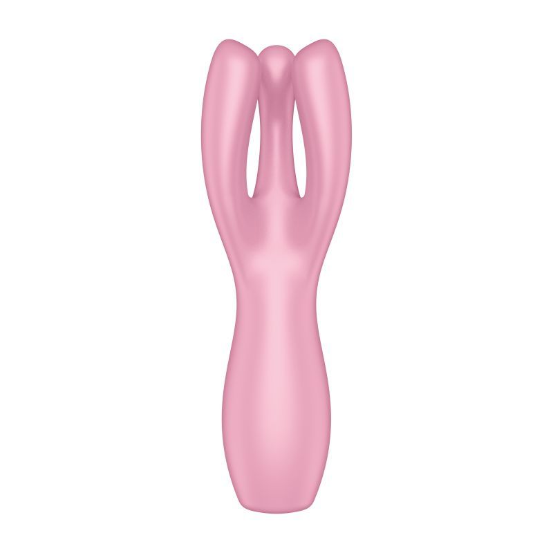 Satisfyer Threesome 3 Layon Vibrator Pink 8.5 Inches
