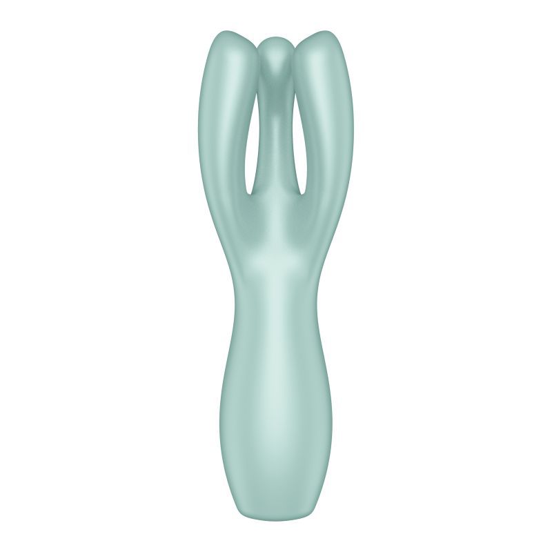 Satisfyer Threesome 3 Lay-On Vibrator (Mint) – Waterproof External Vibrator