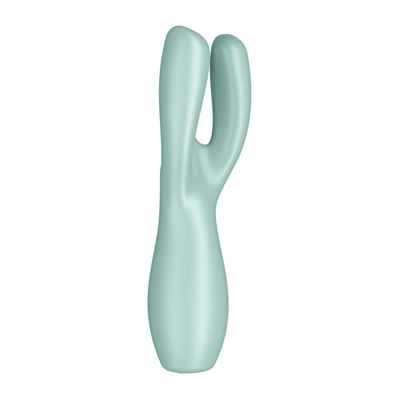 Satisfyer Threesome 3 Lay-On Vibrator (Mint) – Waterproof External Vibrator