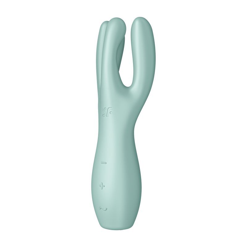 Satisfyer Threesome 3 Lay-On Vibrator (Mint) – Waterproof External Vibrator
