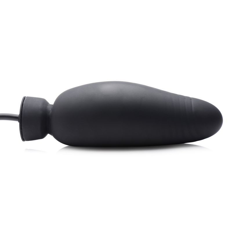 Dick Spand Inflatable Silicone Dildo (Black) – Up to 3.1" Dia Adjustable Shaft Dildo