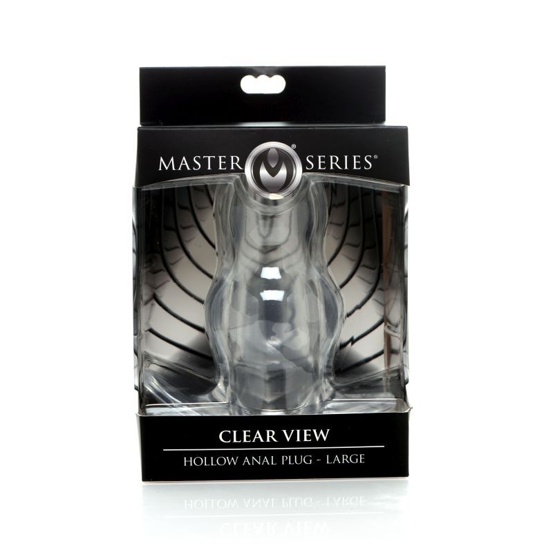 Clear View Hollow Anal Plug Large – Flexible Hollow Tunnel Butt Plug
