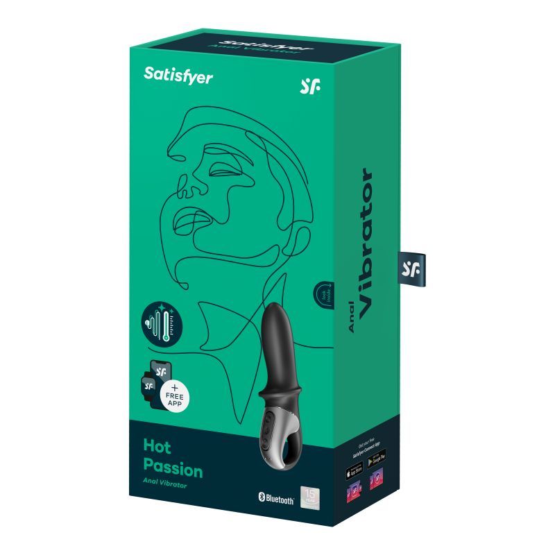 Satisfyer Hot Passion Connect (Black) – App-Controlled Warming Anal Vibrator