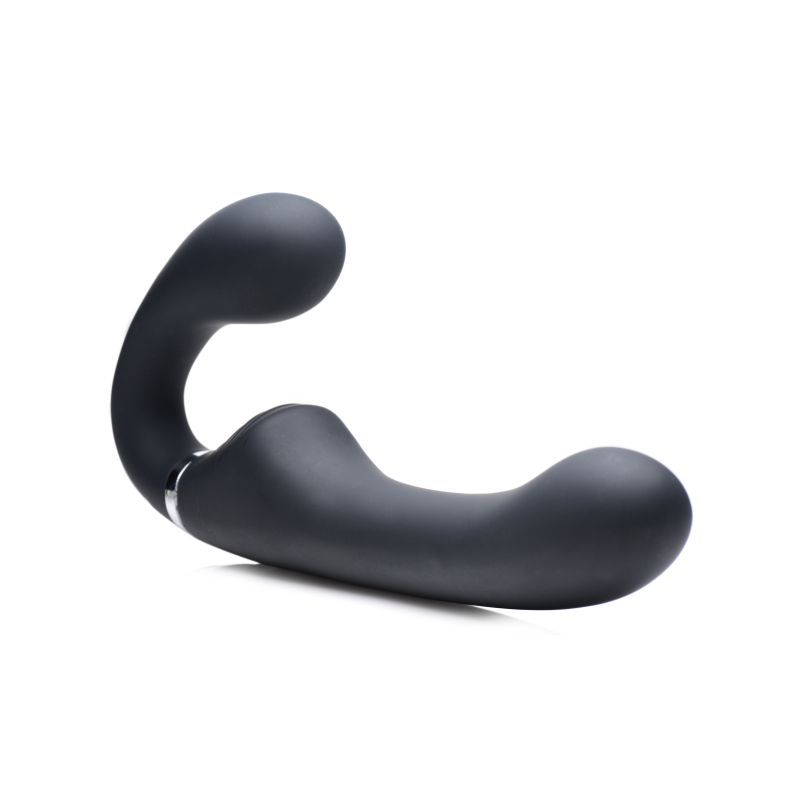 Mighty Rider 10X Strapless Strap-On Black with Remote Control