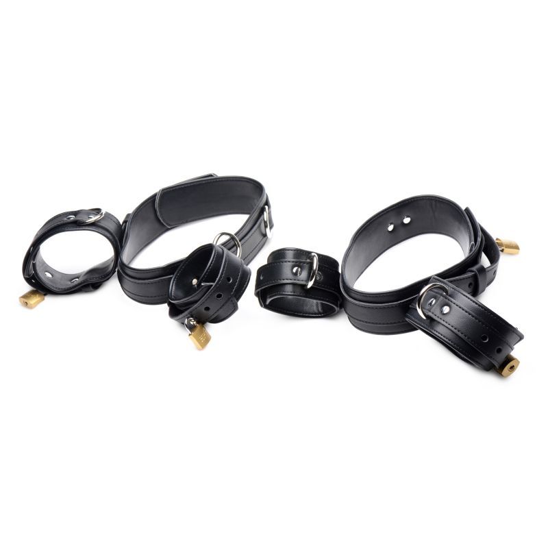 Frog Tie Restraint Set in Black for Enhanced Bondage Play