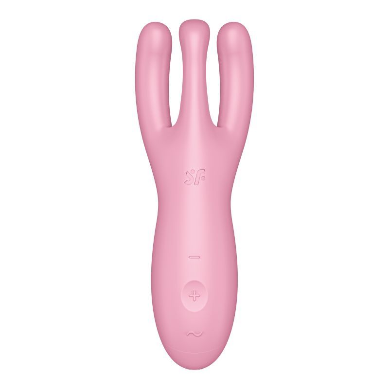 Satisfyer Threesome 4 Connect (Pink) – App-Controlled Flexible Clitoral and Labia Vibrator