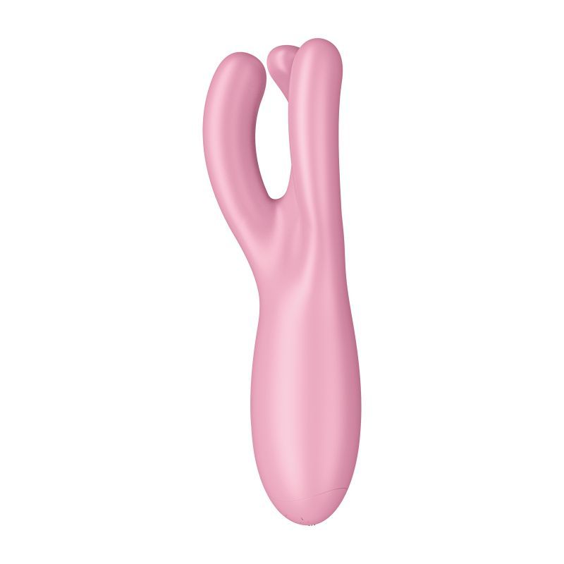 Satisfyer Threesome 4 Connect (Pink) – App-Controlled Flexible Clitoral and Labia Vibrator