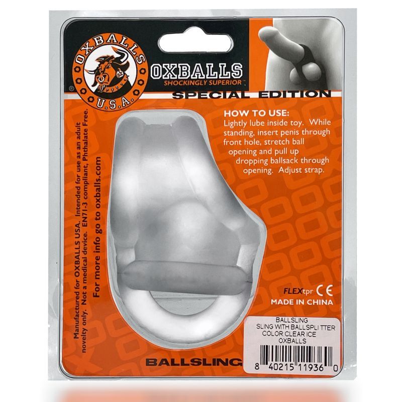 Ballsling Ball Split Sling (Clear Ice) – Limited Edition Cocksling