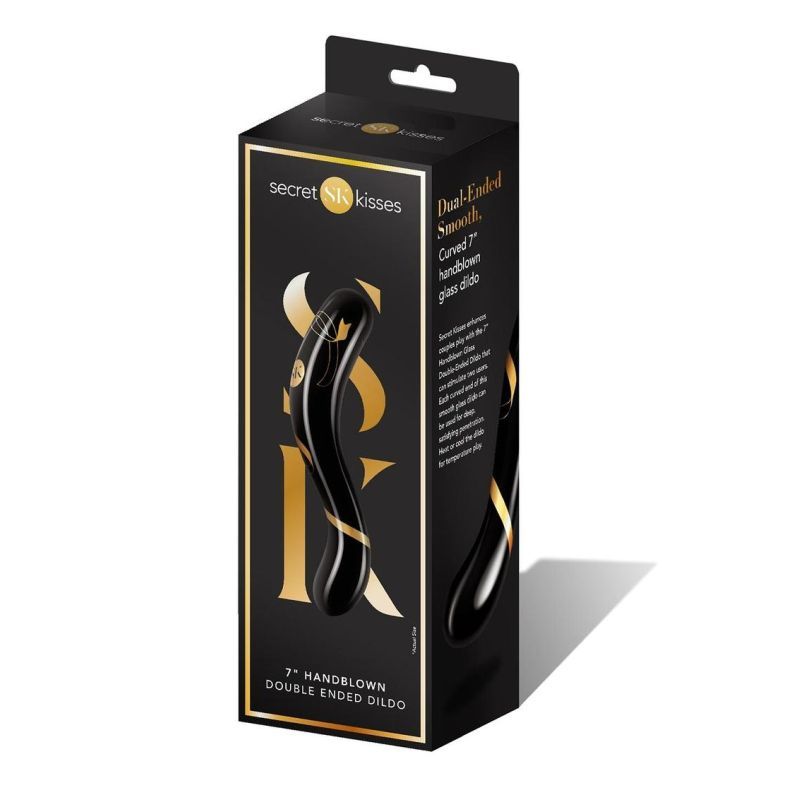 Secret Kisses Handblown Double Ended Dildo 7 Inch