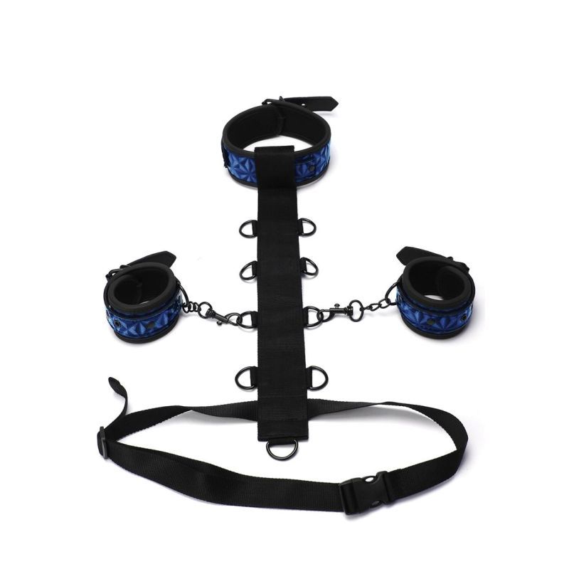 Whip Smart Diamond Body Restraint Three Piece Set Blue