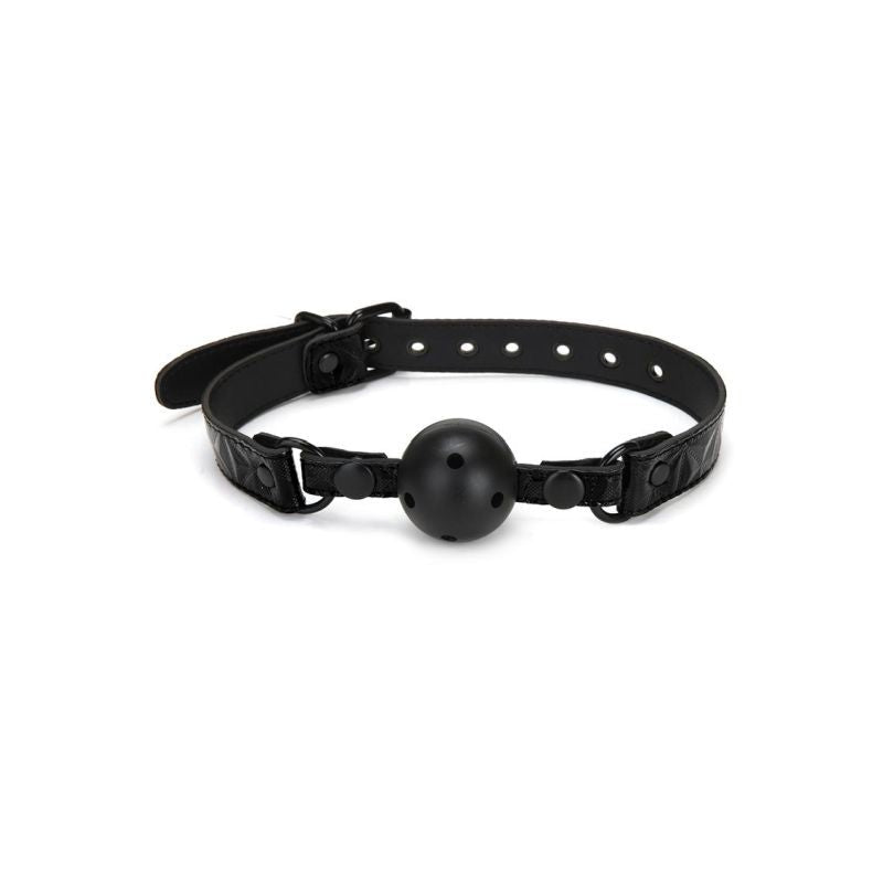 Whip Smart Diamond Deluxe Ball Gag in Black