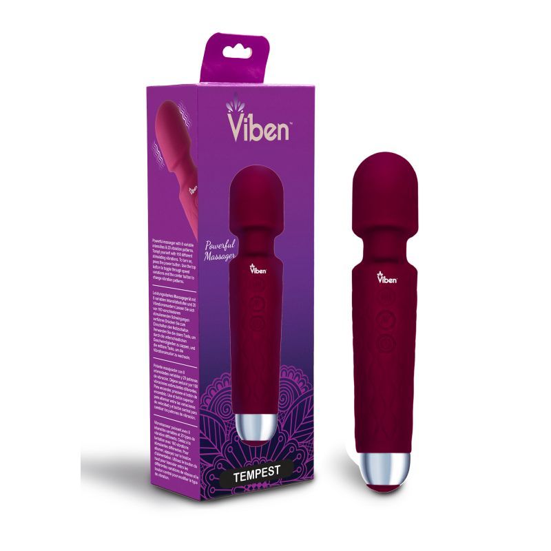 Viben Tempest Wand Massager in Ruby