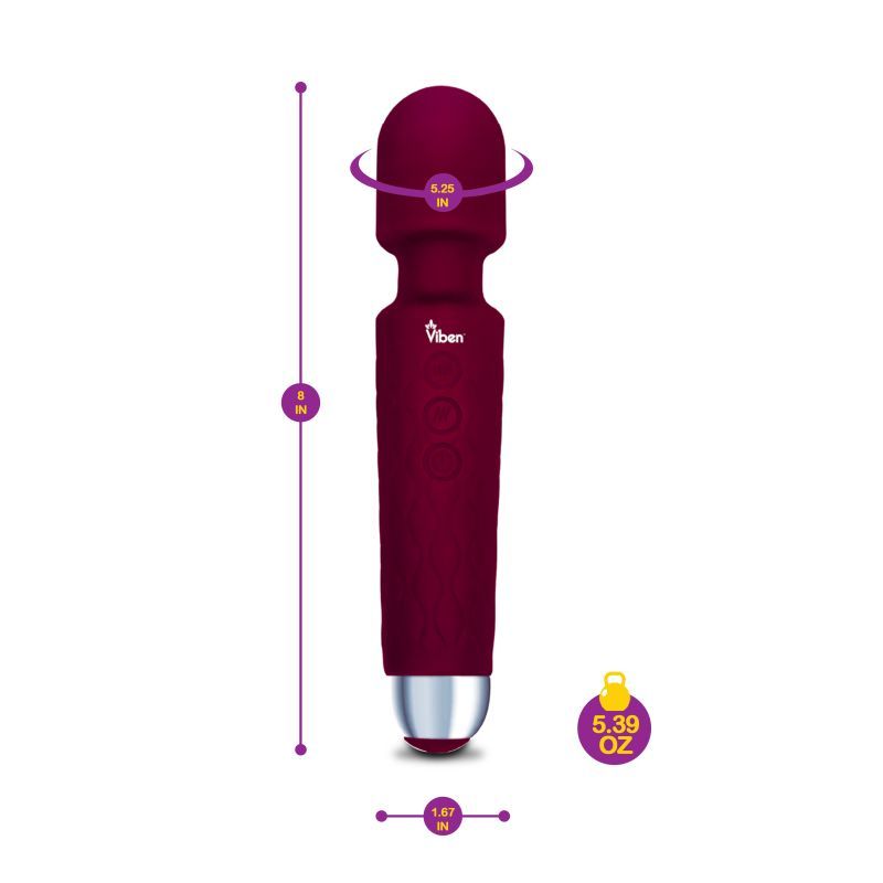 Viben Tempest Wand Massager in Ruby