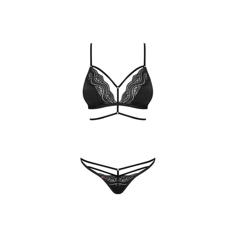 Diyosa 2 Piece Set Black Lingerie Ensemble