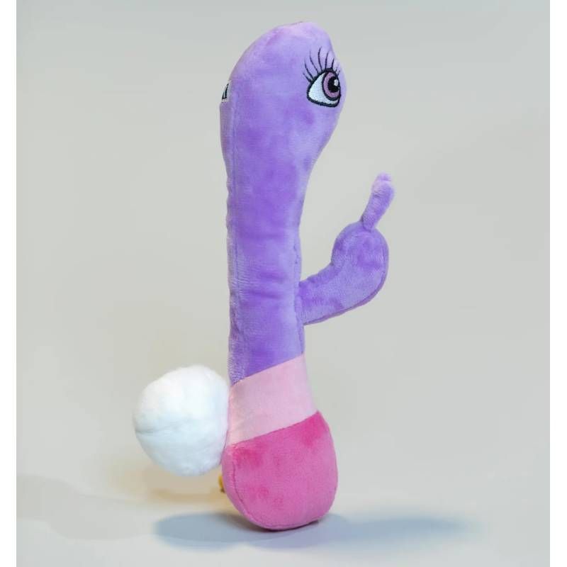 Scruffy Pet Toys Bunny Vanderpump Plush Dog Toy With Squeaker