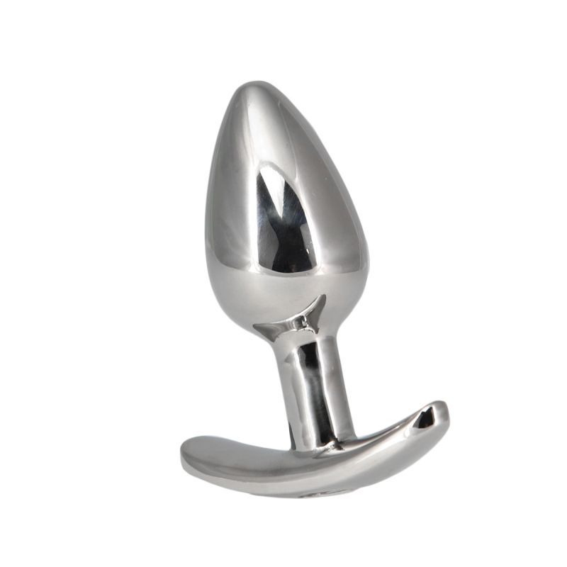 Pillow Talk Sneaky Stainless Steel Anal Plug 2.6 Inch w Swarovski Crystal